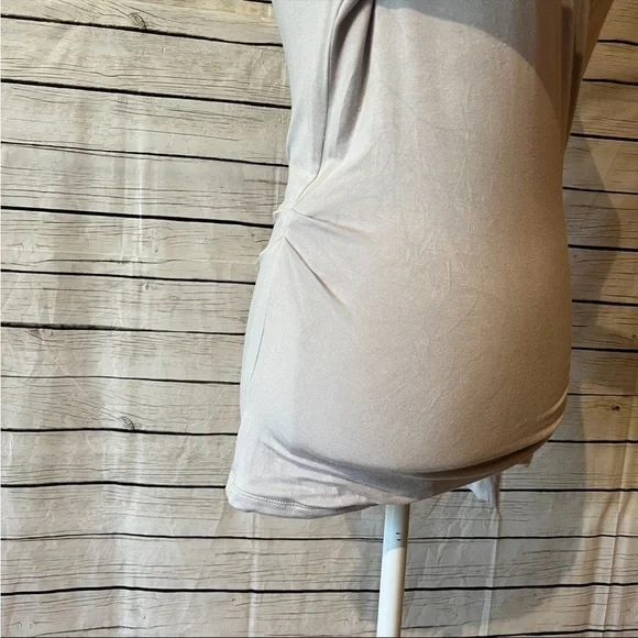 Free People Deep V Faux Wrap Long Sleeve Top Size Medium - Picture 4 of 10